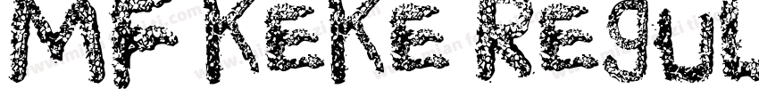 MF KeKe Regular字体转换